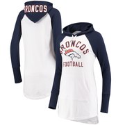 Add Denver Broncos G-III 4Her by Carl Banks Women's All Division Raglan Sleeve Pullover Hoodie - White/Navy To Your NFL Collection