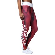 Add Arizona Cardinals Women's Team Color Marble Wordmark Leggings - Cardinal To Your NFL Collection