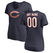 Add Chicago Bears NFL Pro Line Women's Any Name & Number Logo Personalized T-Shirt - Navy To Your NFL Collection