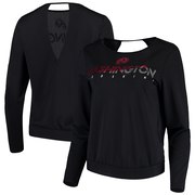 Add Washington Redskins Touch by Alyssa Milano Women's Breeze Back Long Sleeve V-Neck T-Shirt - Black To Your NFL Collection