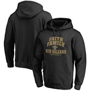 Add New Orleans Saints NFL Pro Line Faith Family Pullover Hoodie - Black To Your NFL Collection