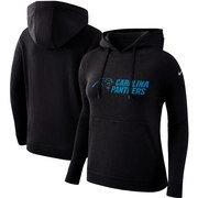 Add Carolina Panthers Nike Women's Club Tri-Blend Pullover Hoodie - Black To Your NFL Collection