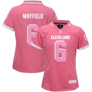 Add Baker Mayfield Cleveland Browns Girls Youth Bubble Gum Jersey – Pink To Your NFL Collection