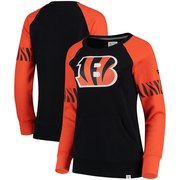 Add Cincinnati Bengals NFL Pro Line by Fanatics Branded Women's Iconic Fleece Pullover Sweatshirt – Black/Orange To Your NFL Collection