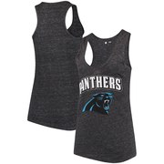 Add Carolina Panthers 5th & Ocean by New Era Women's Preseason Mesh Logo Tank Top - Black To Your NFL Collection