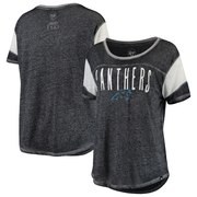 Add Carolina Panthers '47 Women's Fade Out Boyfriend T-Shirt – Black To Your NFL Collection