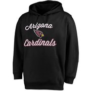 Add Arizona Cardinals Majestic Women's Plus Size Rookie Pullover Hoodie - Black To Your NFL Collection