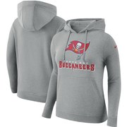 Add Tampa Bay Buccaneers Nike Women's Club Tri-Blend Pullover Hoodie - Heathered Gray To Your NFL Collection