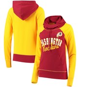 Add Washington Redskins G-III 4Her by Carl Banks Women's French Terry Funnel Neck Pullover Hoodie - Burgundy/Gold To Your NFL Collection