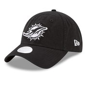 Add Miami Dolphins New Era Women's Team Core Classic 9TWENTY Adjustable Hat – Black To Your NFL Collection