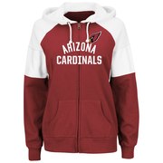 Add Arizona Cardinals Majestic Women's Hot Route Full-Zip Hoodie - Cardinal To Your NFL Collection