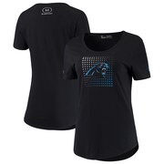 Add Carolina Panthers Under Armour Women's Combine Authentic Logo Dot Box Tech Tri-Blend T-Shirt – Black To Your NFL Collection