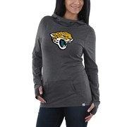 Add Jacksonville Jaguars Majestic Women's Great Play Pullover Hoodie - Charcoal To Your NFL Collection