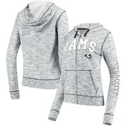 Add Los Angeles Rams 5th & Ocean by New Era Women's Athletic Space Dye Full-Zip Hoodie - Navy To Your NFL Collection