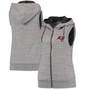Add Tampa Bay Buccaneers Antigua Women's Blitz Full-Zip Hooded Vest – Gray/Silver To Your NFL Collection