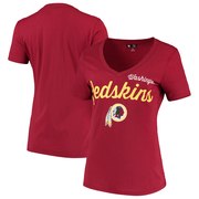 Add Washington Redskins G-III 4Her by Carl Banks Women's Post Season V-Neck T-Shirt - Burgundy To Your NFL Collection