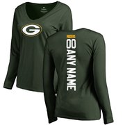 Add Green Bay Packers NFL Pro Line Women's Personalized Backer Long Sleeve T-Shirt - Green To Your NFL Collection