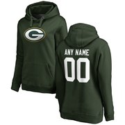 Order Green Bay Packers NFL Pro Line Women's Any Name & Number Logo Personalized Pullover Hoodie - Green at low prices.