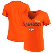 Add Denver Broncos G-III 4Her by Carl Banks Women's Post Season V-Neck T-Shirt - Orange To Your NFL Collection