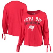 Add Tampa Bay Buccaneers Touch by Alyssa Milano Women's On The Fly Long Sleeve T-Shirt - Red To Your NFL Collection