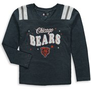 Add Chicago Bears New Era Girls Youth Starring Role Long Sleeve Tri-Blend V-Neck T-Shirt – Navy To Your NFL Collection