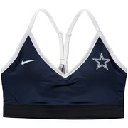 Add Dallas Cowboys Nike Women's Power Indy Light Performance Sports Bra – Navy To Your NFL Collection