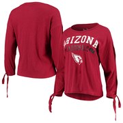 Add Arizona Cardinals Touch by Alyssa Milano Women's On The Fly Long Sleeve T-Shirt - Cardinal To Your NFL Collection