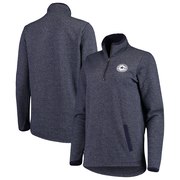 Add Dallas Cowboys Women's Fiona Fleece Quarter-Zip Pullover Jacket - Heathered Navy To Your NFL Collection