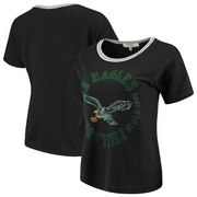 Add Philadelphia Eagles Junk Food Women's Kick Off Tri-Blend T-Shirt – Black To Your NFL Collection