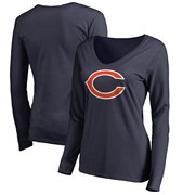 Add Chicago Bears NFL Pro Line Women's Primary Logo Long Sleeve T-Shirt - Navy To Your NFL Collection