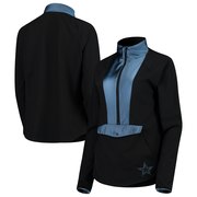 Add Dallas Cowboys Women's Danny Half-Zip Pullover Jacket – Black To Your NFL Collection