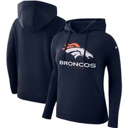 Add Denver Broncos Nike Women's Club Tri-Blend Pullover Hoodie - Navy To Your NFL Collection