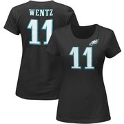 Add Carson Wentz Philadelphia Eagles Majestic Women's Plus Size Fair Catch Name & Number T-Shirt - Black To Your NFL Collection