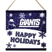 Add New York Giants Happy Holidays Banner Sign To Your NFL Collection