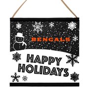 Add Cincinnati Bengals Happy Holidays Banner Sign To Your NFL Collection