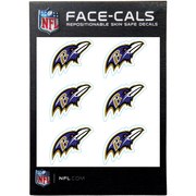 Add Baltimore Ravens 6-Pack Mini-Cals Face Decals To Your NFL Collection