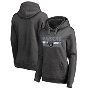 Add Oakland Raiders NFL Pro Line by Fanatics Branded Women's First String Pullover Hoodie - Charcoal To Your NFL Collection