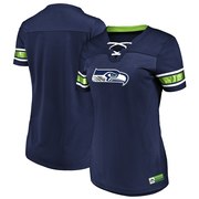 Add Seattle Seahawks Majestic Women's Game Day Draft Me V-Neck T-Shirt – Navy To Your NFL Collection