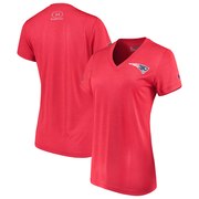 Add New England Patriots Under Armour Women's Combine Authentic Novelty Performance V-Neck T-Shirt - Red To Your NFL Collection