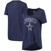 Add Dallas Cowboys Women's Boller Twist V-Neck T-Shirt - Navy To Your NFL Collection