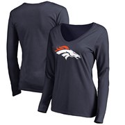 Add Denver Broncos NFL Pro Line by Fanatics Branded Women's Primary Logo Long Sleeve T-Shirt - Navy To Your NFL Collection