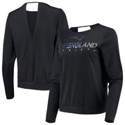 Add New England Patriots Touch by Alyssa Milano Women's Breeze Back Long Sleeve T-Shirt - Black To Your NFL Collection