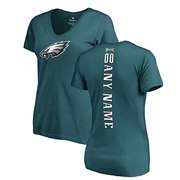 Add Philadelphia Eagles Pro Line Women's Personalized Backer T-Shirt - Green To Your NFL Collection