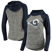 Add Los Angeles Rams G-III 4Her by Carl Banks Women's Championship Ring Pullover Hoodie – Heathered Gray/Navy To Your NFL Collection