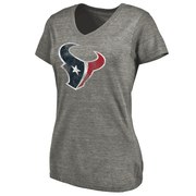 Add Houston Texans NFL Pro Line Women's Distressed Team Tri-Blend T-Shirt - Ash To Your NFL Collection