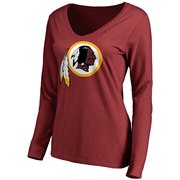 Add Washington Redskins NFL Pro Line Women's Primary Team Logo Long Sleeve T-Shirt - Burgundy To Your NFL Collection