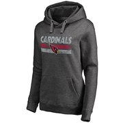 Add Arizona Cardinals NFL Pro Line Women's First String Pullover Hoodie - Dark Heathered Gray To Your NFL Collection