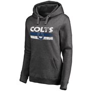 Add Indianapolis Colts NFL Pro Line Women's First String Pullover Hoodie - Dark Heathered Gray To Your NFL Collection