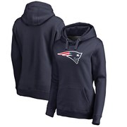 Add New England Patriots NFL Pro Line Women's Primary Logo Plus Size Pullover Hoodie - Navy To Your NFL Collection