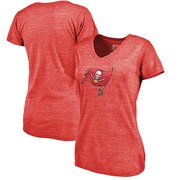 Add Tampa Bay Buccaneers NFL Pro Line by Fanatics Branded Women's Distressed Team Logo Tri-Blend T-Shirt - Red To Your NFL Collection